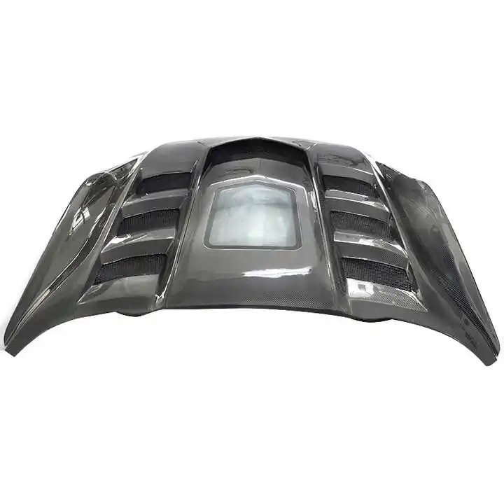 New for Mustang 2018-2022 Carbon Fiber Front Bumper Bolt-On Universal Fitment 2-Year Warranty